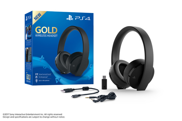 AURICULARES WIRELESS GOLD NAVY BLUE 7.1 SONY PS4